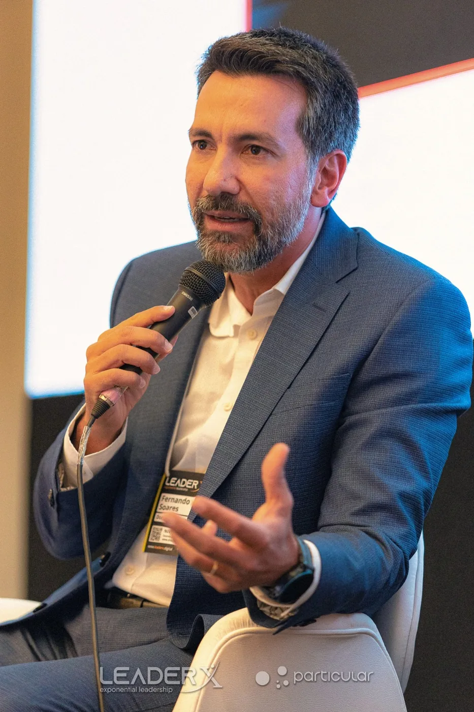 Fernando Soares em uma edição do LeaderX Talks