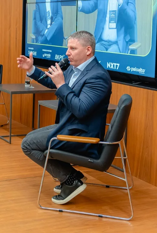 John, da Azul, em uma edição do LeaderX Talks